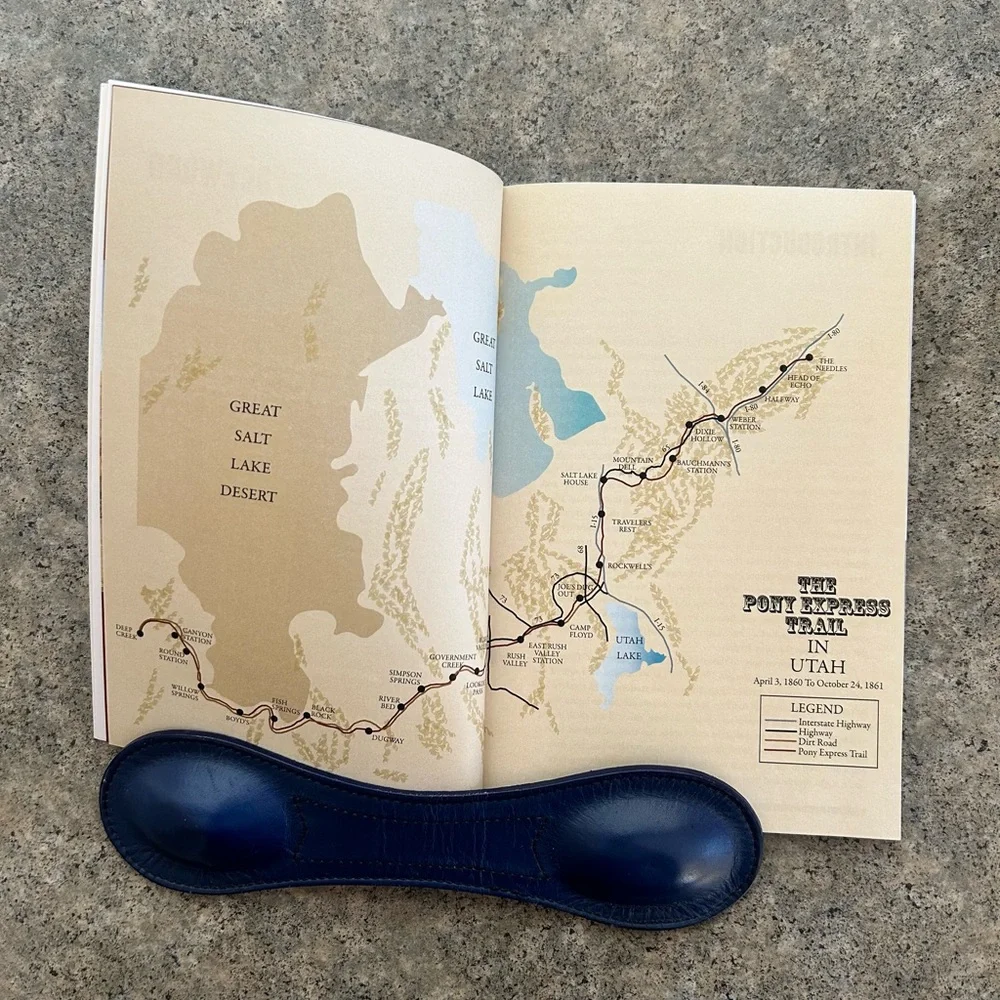 📕 Autographed The Pony Express Stations in Utah [Hearty], Western Decor Book